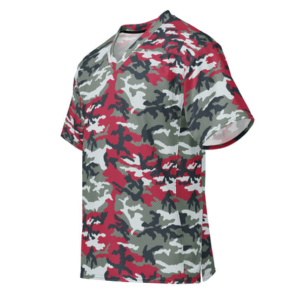 American M81 Firefighter Red CAMO Unisex Football Jersey