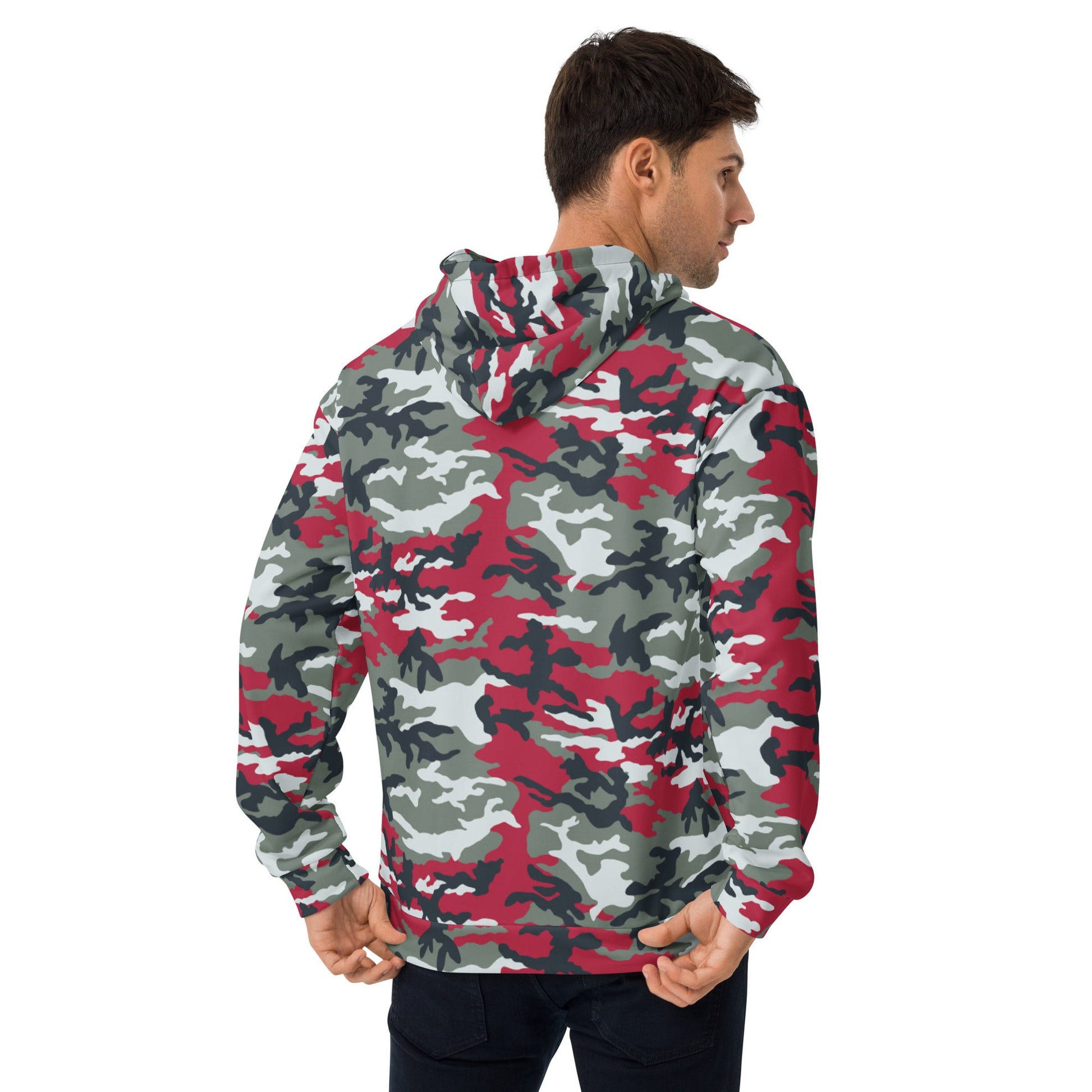 American M81 Firefighter Red CAMO Unisex Hoodie - Hoodies