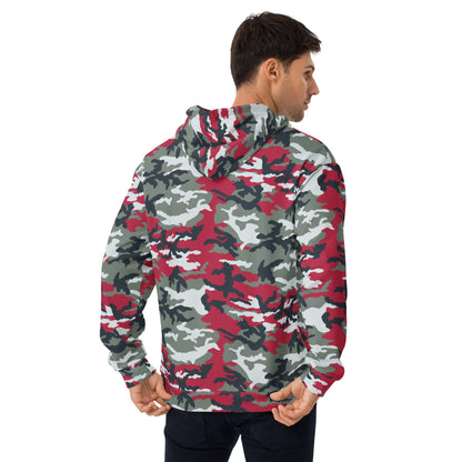 American M81 Firefighter Red CAMO Unisex Hoodie - Hoodies