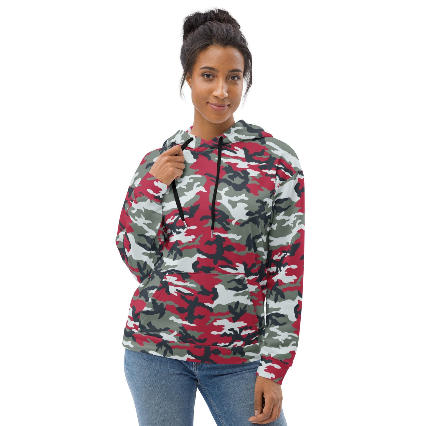 American M81 Firefighter Red CAMO Unisex Hoodie - Hoodies