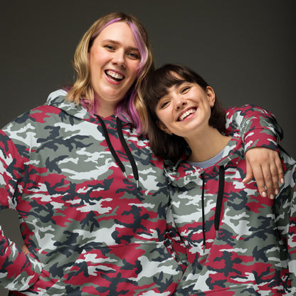 American M81 Firefighter Red CAMO Unisex Hoodie - Hoodies