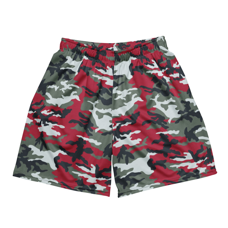 Classic M81 Firefighter Red CAMO Unisex Mesh Shorts - 2XS