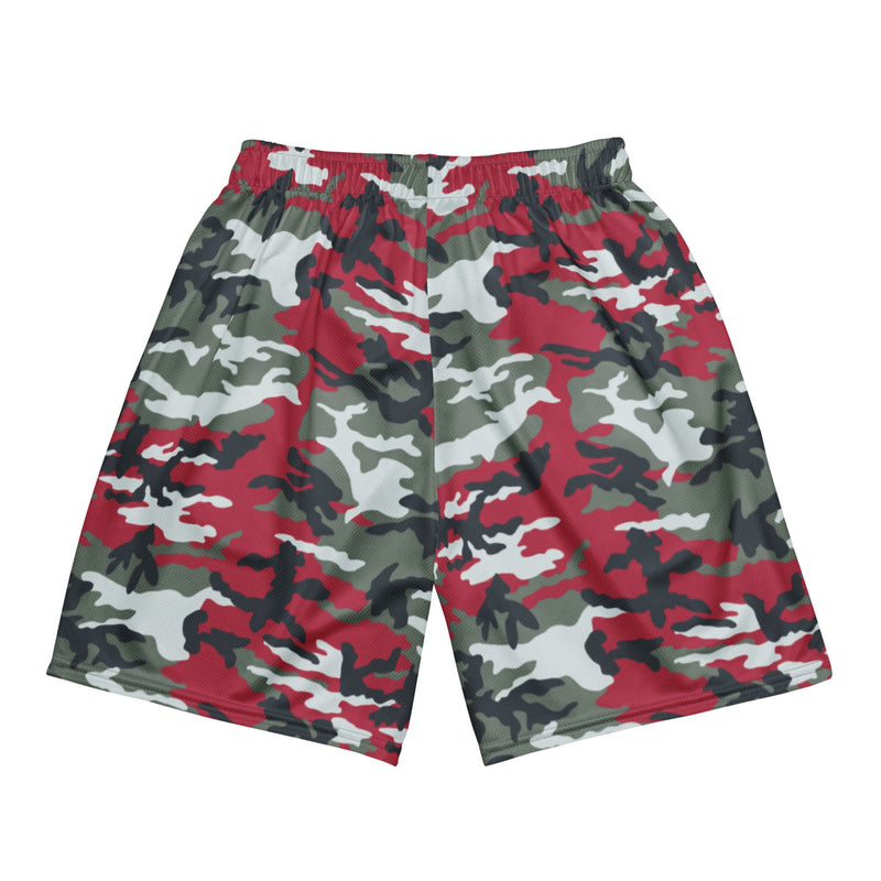Classic M81 Firefighter Red CAMO Unisex Mesh Shorts