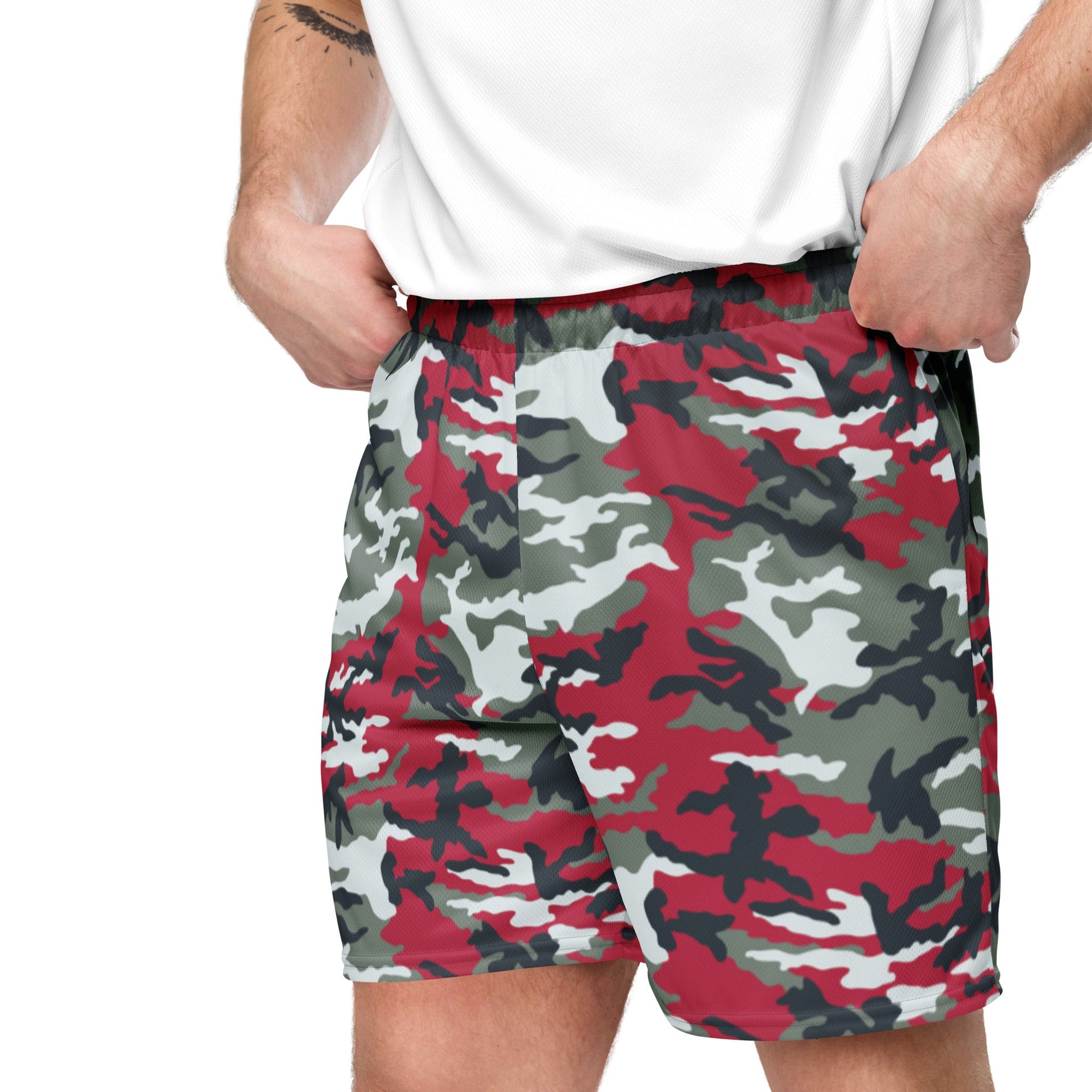 American M81 Firefighter Red CAMO Unisex mesh shorts - Mesh Shorts