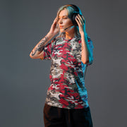 Classic M81 Firefighter Red CAMO Unisex Sports Jersey