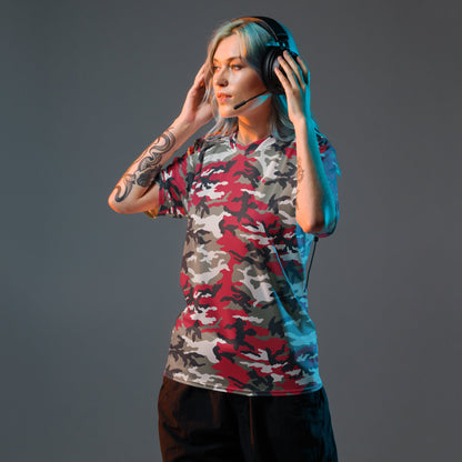 American M81 Firefighter Red CAMO Unisex Sports Jersey