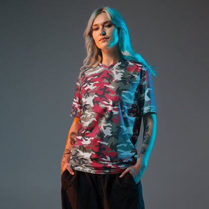 American M81 Firefighter Red CAMO Unisex Sports Jersey