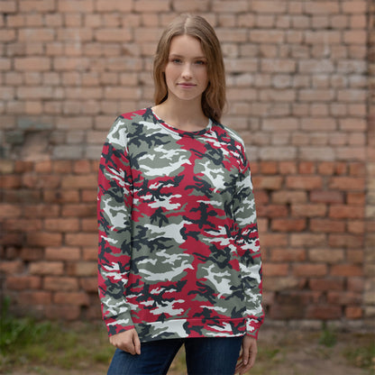 American M81 Firefighter Red CAMO Unisex Sweatshirt - Sweatshirts