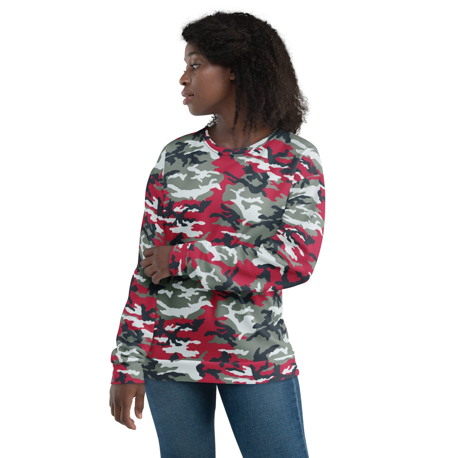 American M81 Firefighter Red CAMO Unisex Sweatshirt - Sweatshirts