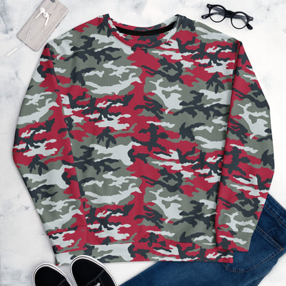 American M81 Firefighter Red CAMO Unisex Sweatshirt - Sweatshirts