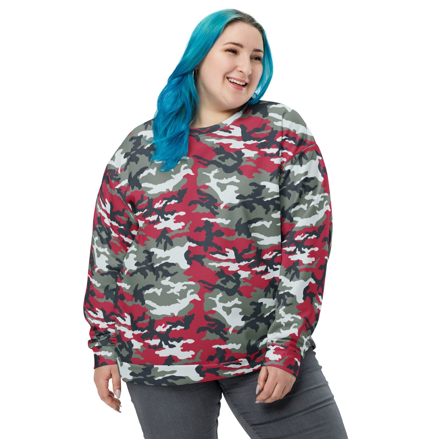 American M81 Firefighter Red CAMO Unisex Sweatshirt - Sweatshirts