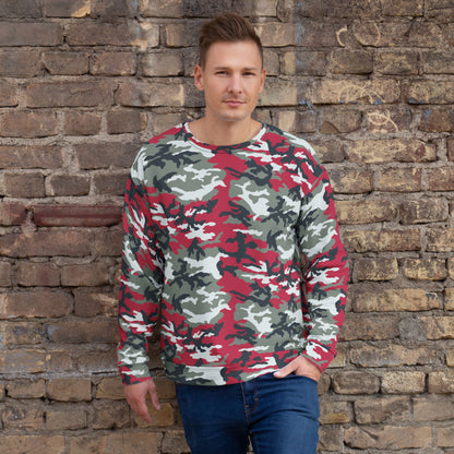 American M81 Firefighter Red CAMO Unisex Sweatshirt - 2XS - Sweatshirts