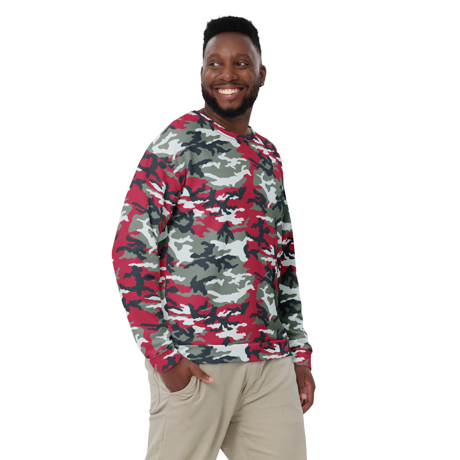 American M81 Firefighter Red CAMO Unisex Sweatshirt - Sweatshirts
