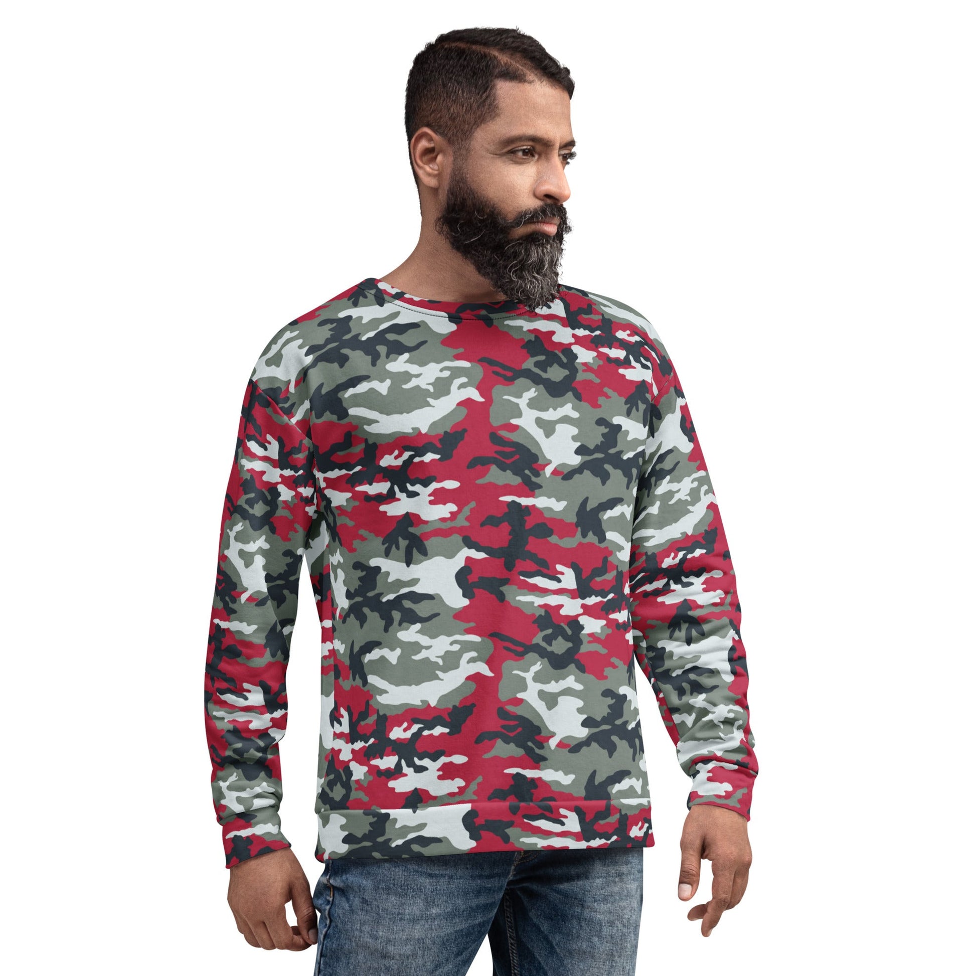 American M81 Firefighter Red CAMO Unisex Sweatshirt - Sweatshirts