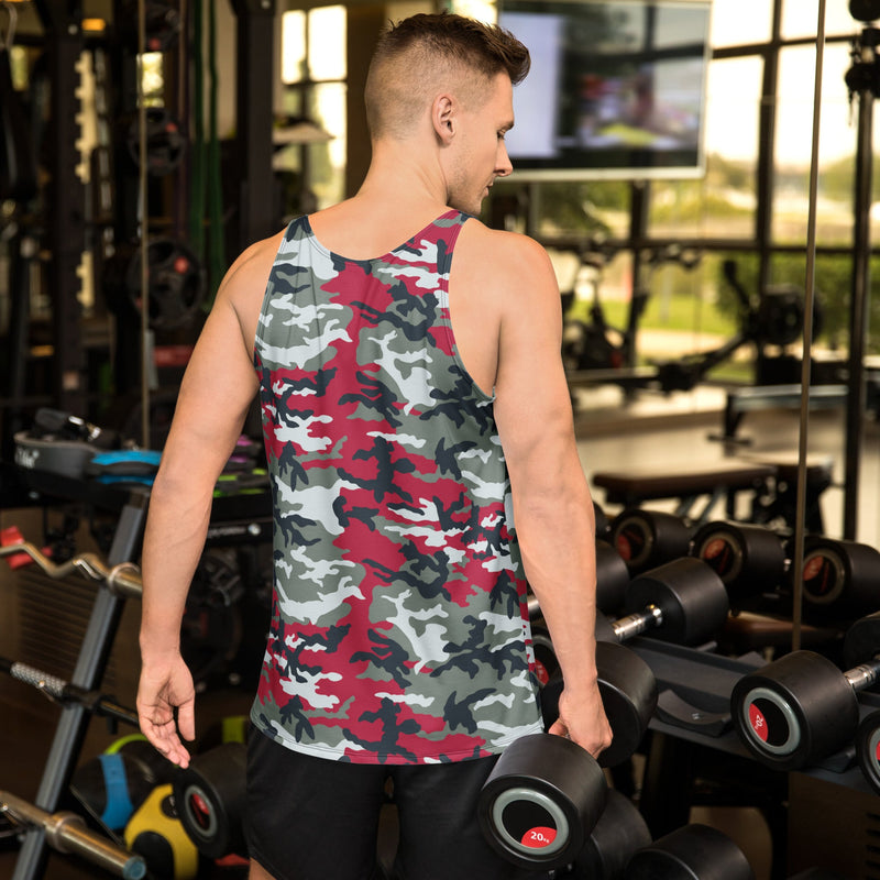 Classic M81 Firefighter Red CAMO Unisex Tank Top - Shirt