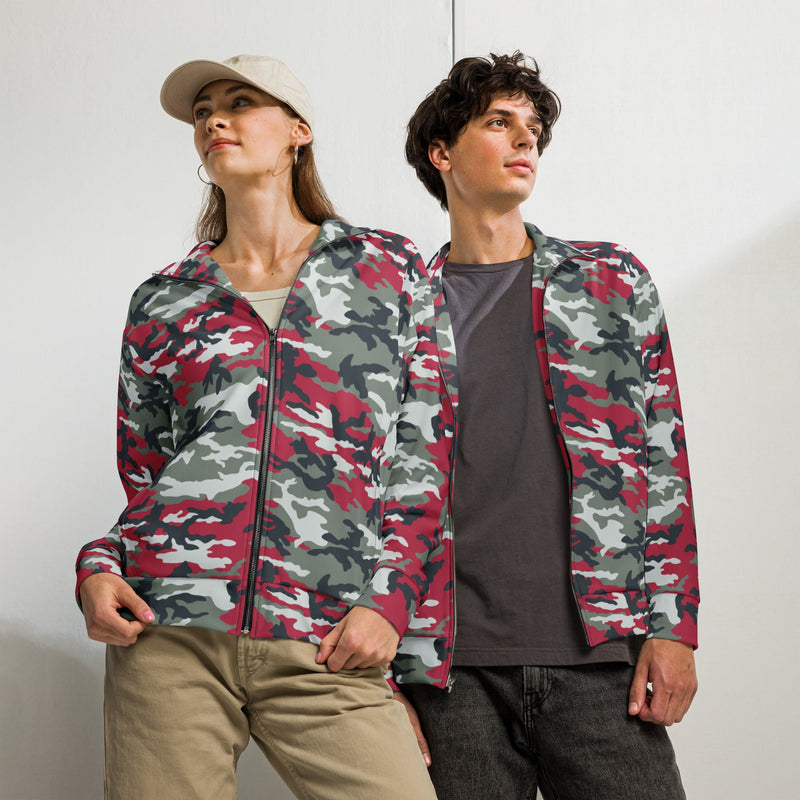Classic M81 Firefighter Red CAMO Unisex Track Jacket - 2XS