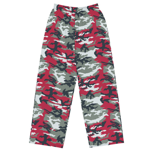 American M81 Firefighter Red CAMO unisex wide-leg pants - 2XS - Wide-leg Pants