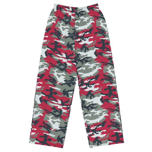 Classic M81 Firefighter Red CAMO Unisex Wide-Leg Leisure Pants - 2XS - Pant