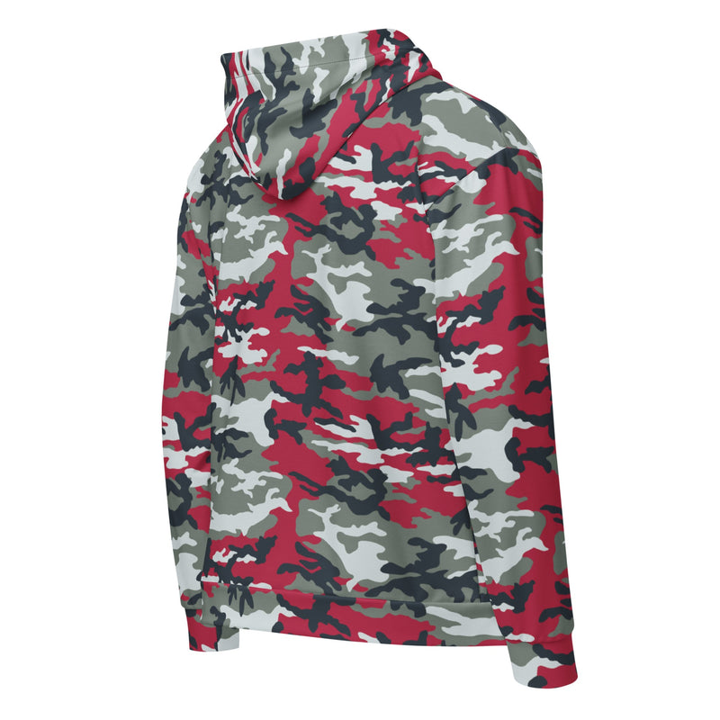 American M81 Firefighter Red CAMO Unisex Zip Hoodie