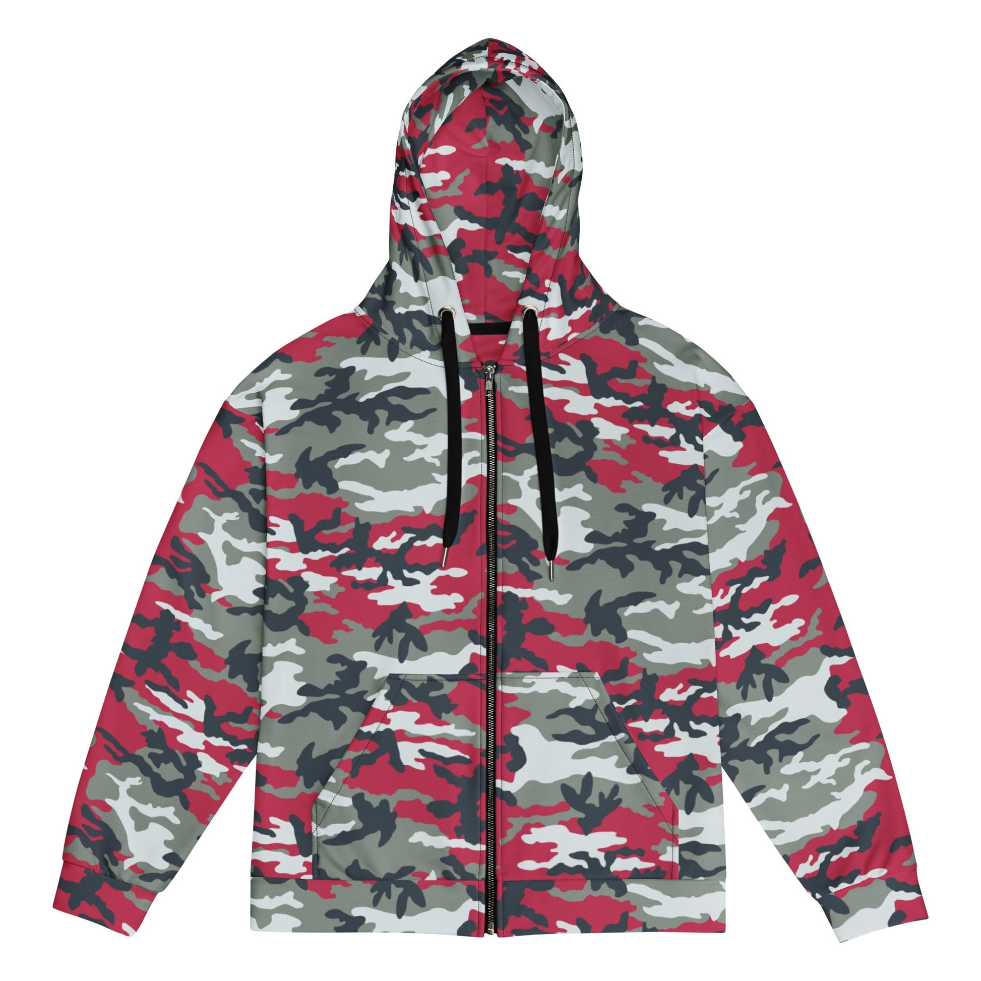 American M81 Firefighter Red CAMO Unisex zip hoodie - 2XS - Zip Hoodies