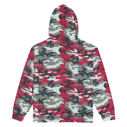 American M81 Firefighter Red CAMO Unisex zip hoodie - Zip Hoodies