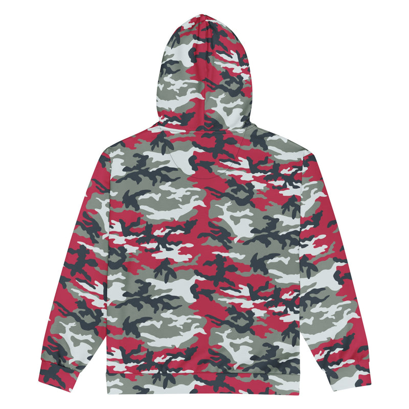 American M81 Firefighter Red CAMO Unisex Zip Hoodie