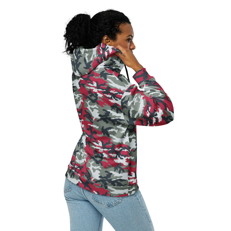 American M81 Firefighter Red CAMO Unisex Zip Hoodie