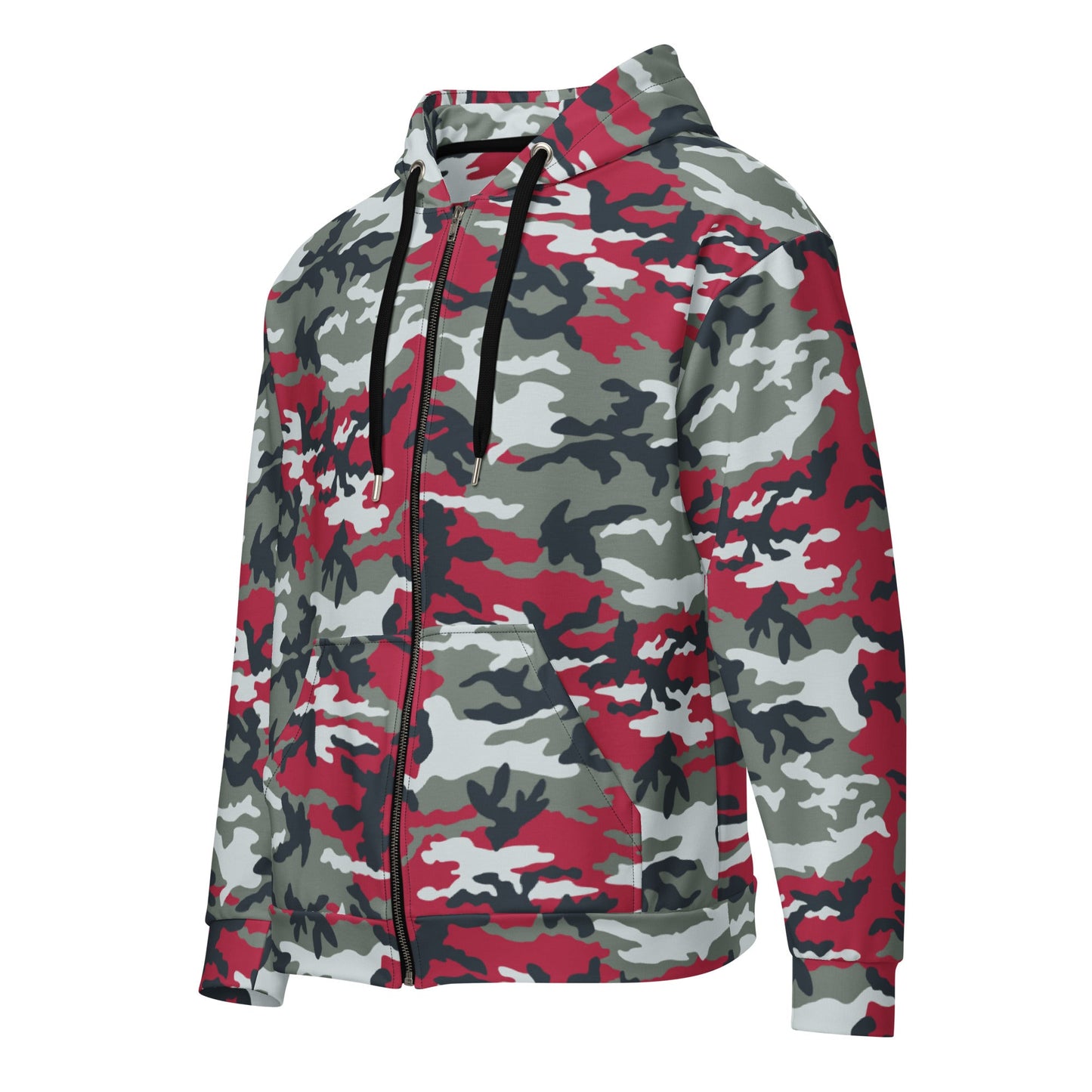 American M81 Firefighter Red CAMO Unisex zip hoodie - Zip Hoodies