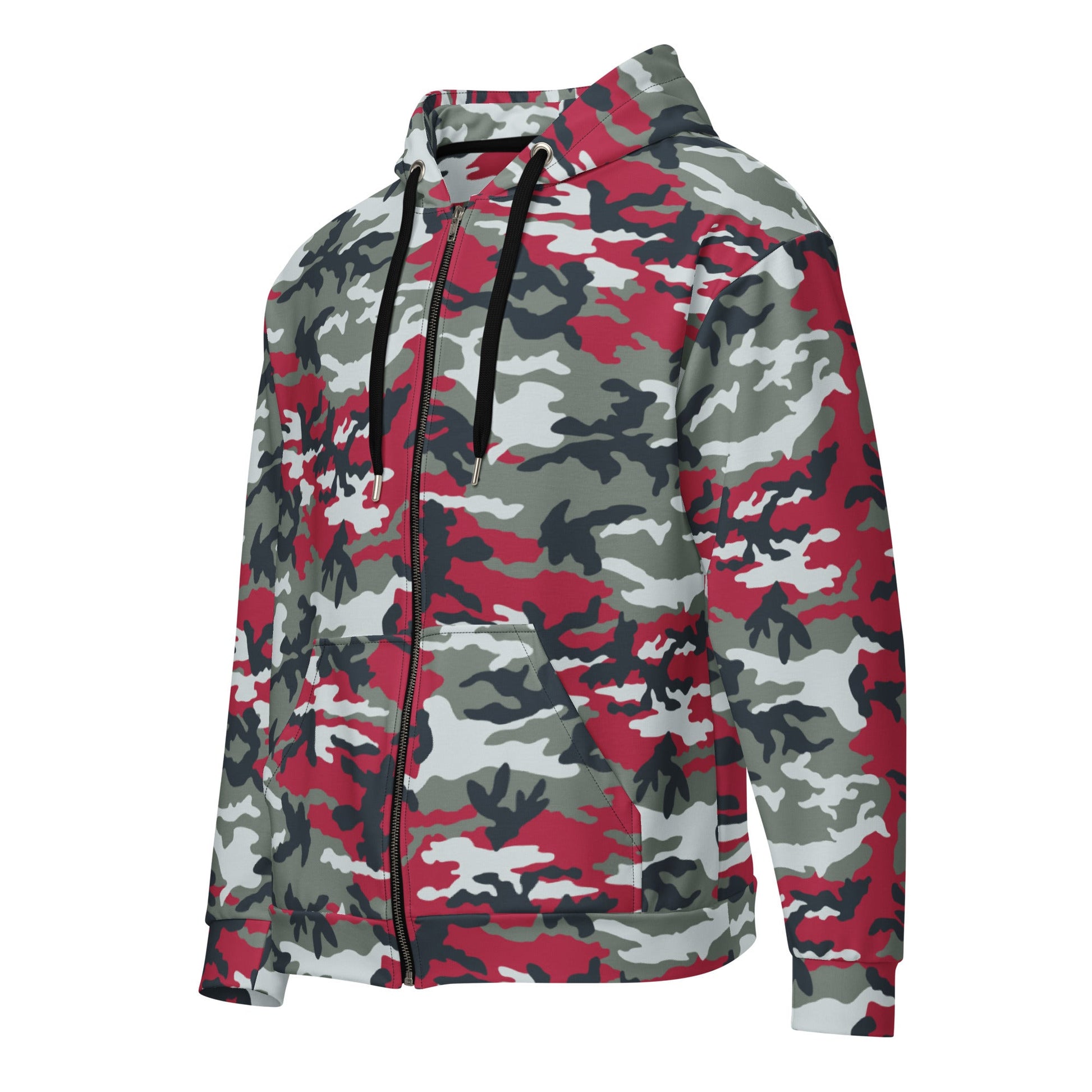 American M81 Firefighter Red CAMO Unisex zip hoodie - Zip Hoodies