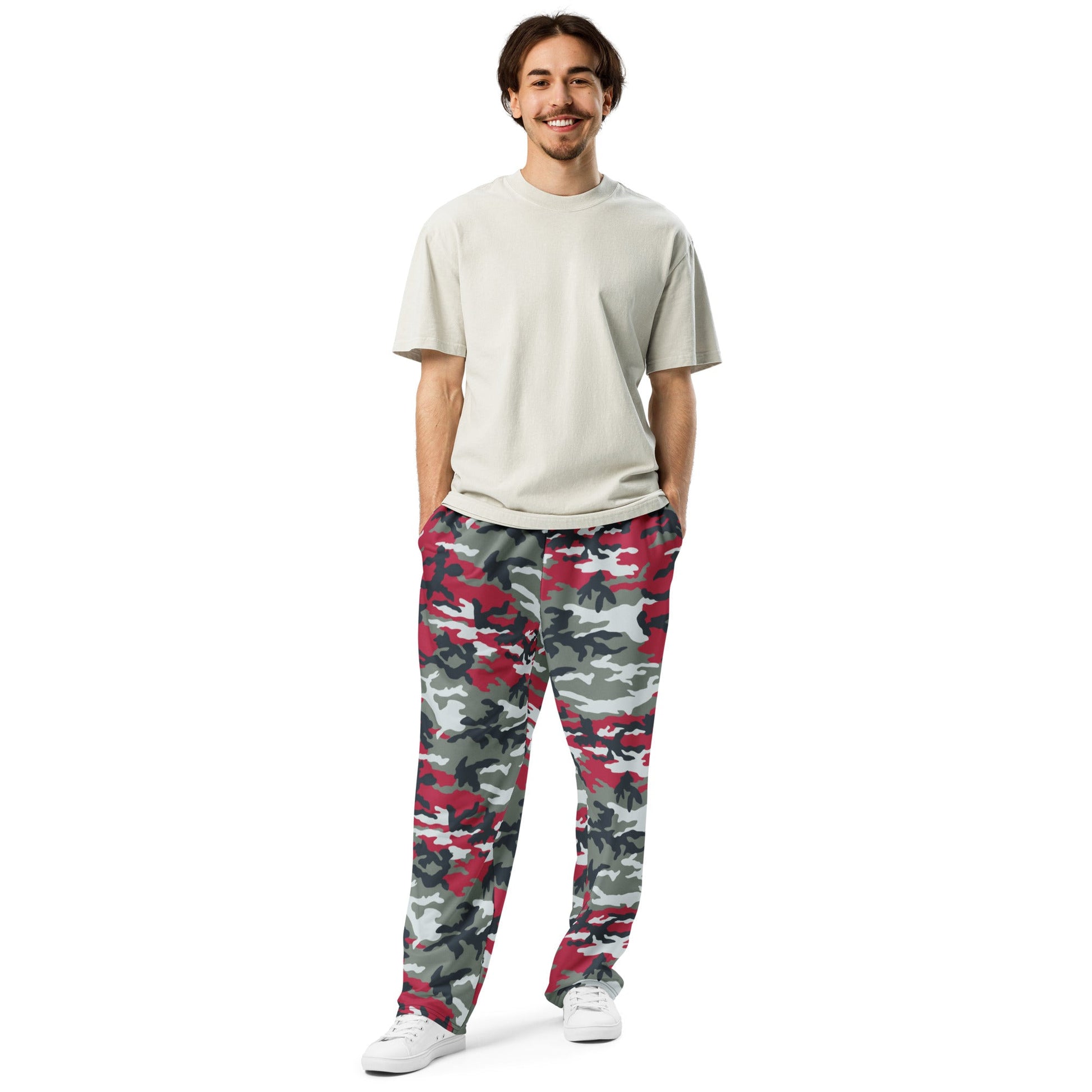 American M81 Firefighter Red CAMO Wide-leg joggers - Joggers