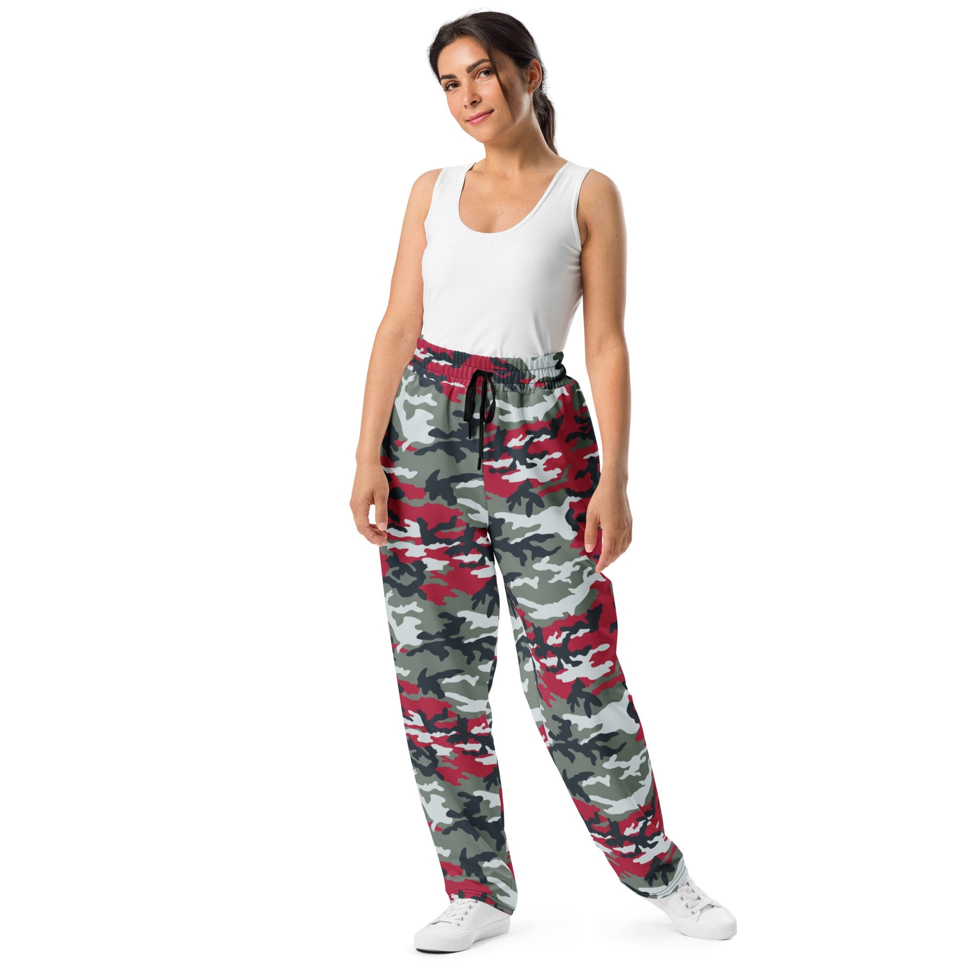American M81 Firefighter Red CAMO Wide-leg joggers - Joggers