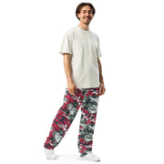 Classic M81 Firefighter Red CAMO Unisex Wide-Leg Joggers