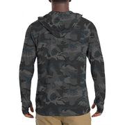 Classic M81 Night CAMO Mens Sunscreen Sports Hoodie With Thumb Holes - S / White