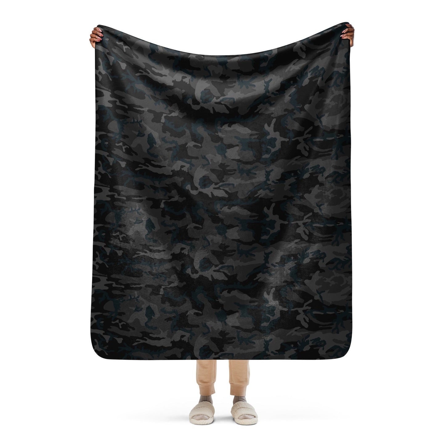 American M81 Night CAMO Sherpa blanket - 50″×60″ - Blankets
