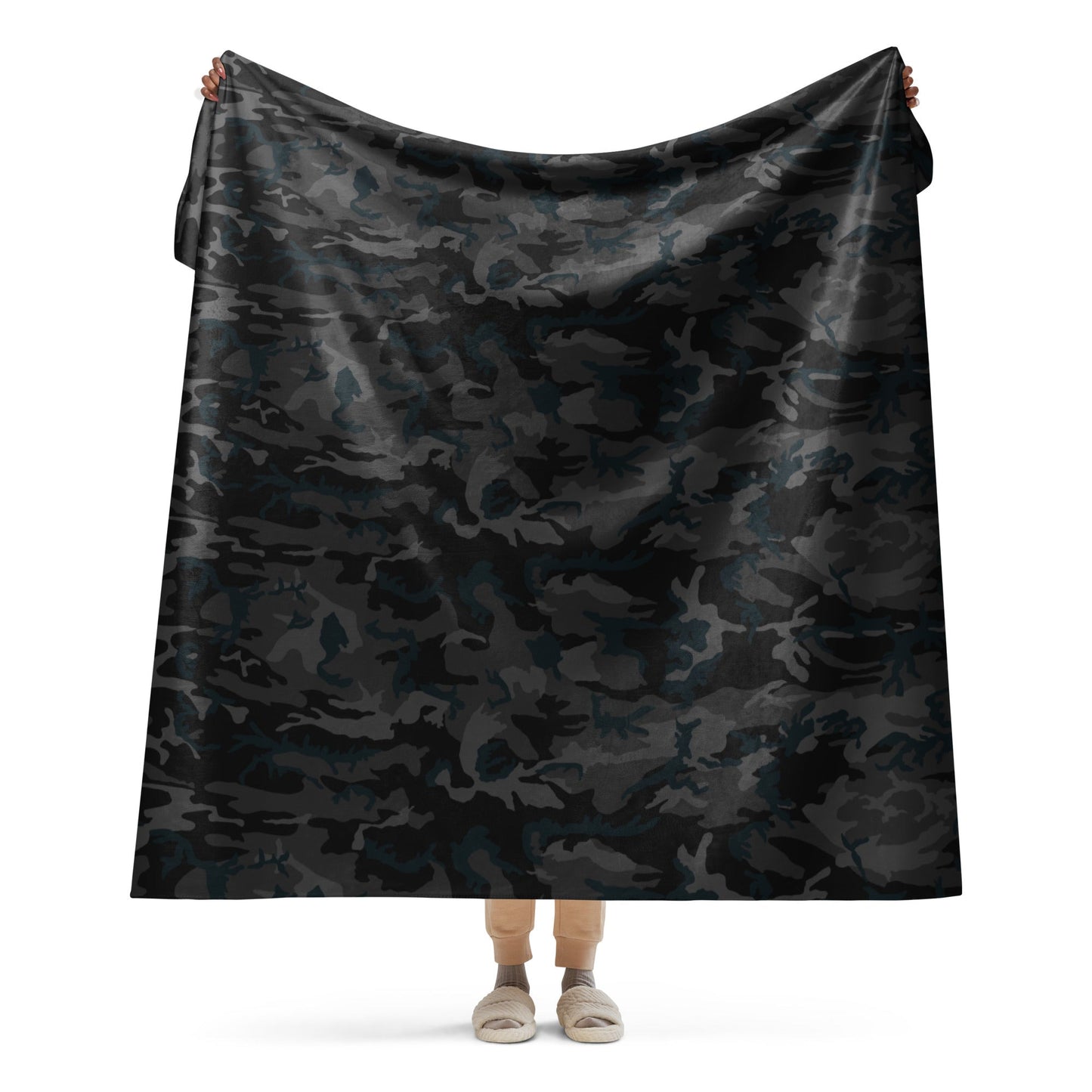 American M81 Night CAMO Sherpa blanket - 60″×80″ - Blankets
