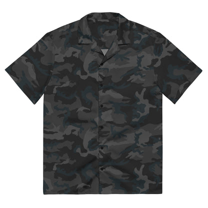 American M81 Night CAMO Unisex Short-Sleeve Button Shirt - 2XS