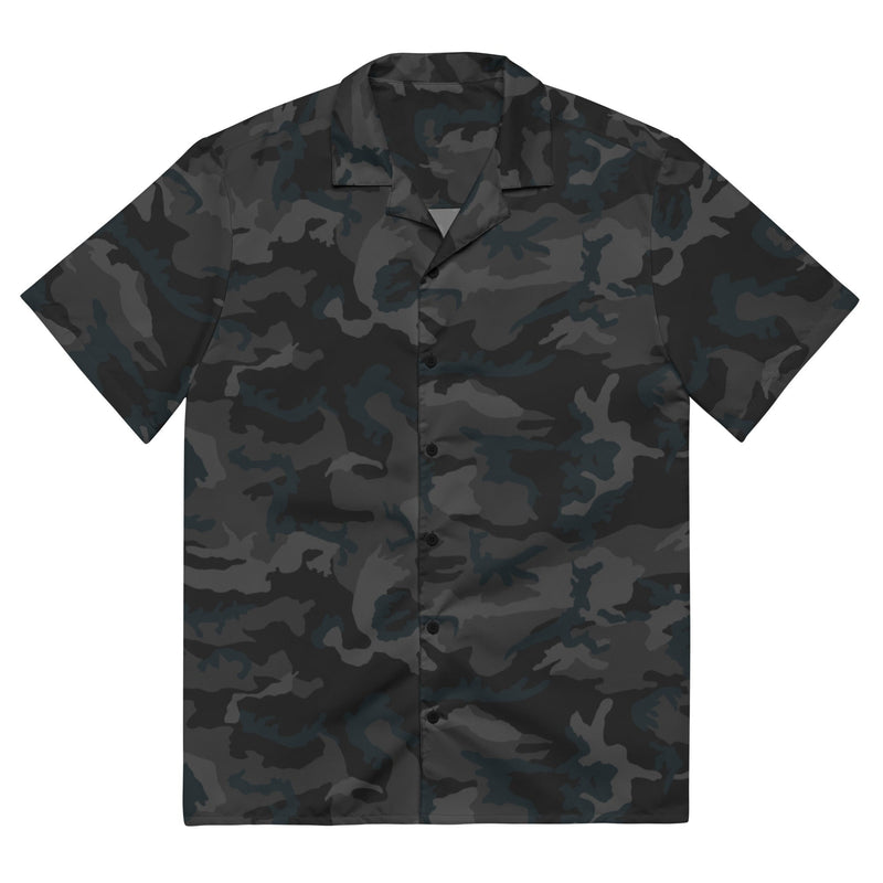 Classic M81 Night CAMO Unisex Short-Sleeve Button Shirt - 2XS - Button-Up