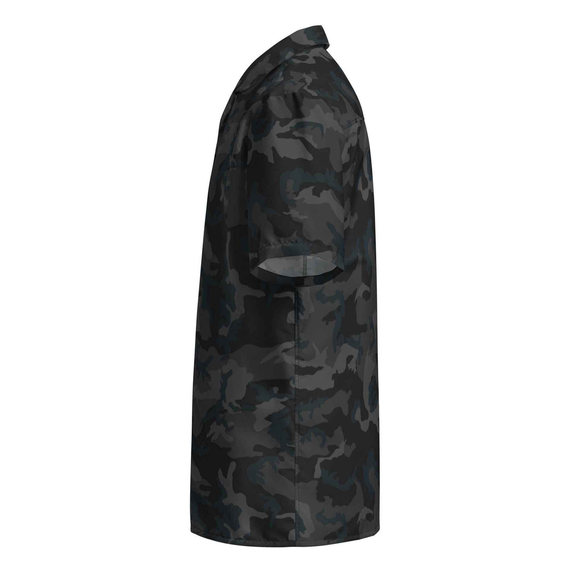 American M81 Night CAMO Unisex Short-Sleeve Button Shirt