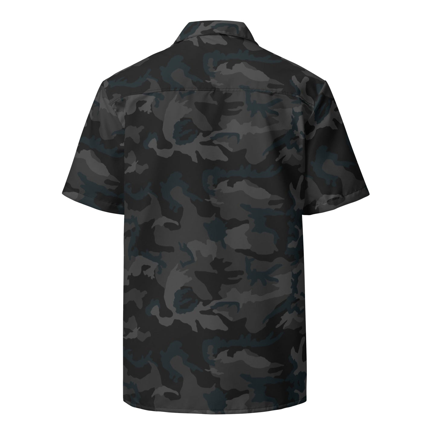 American M81 Night CAMO Unisex Short-Sleeve Button Shirt