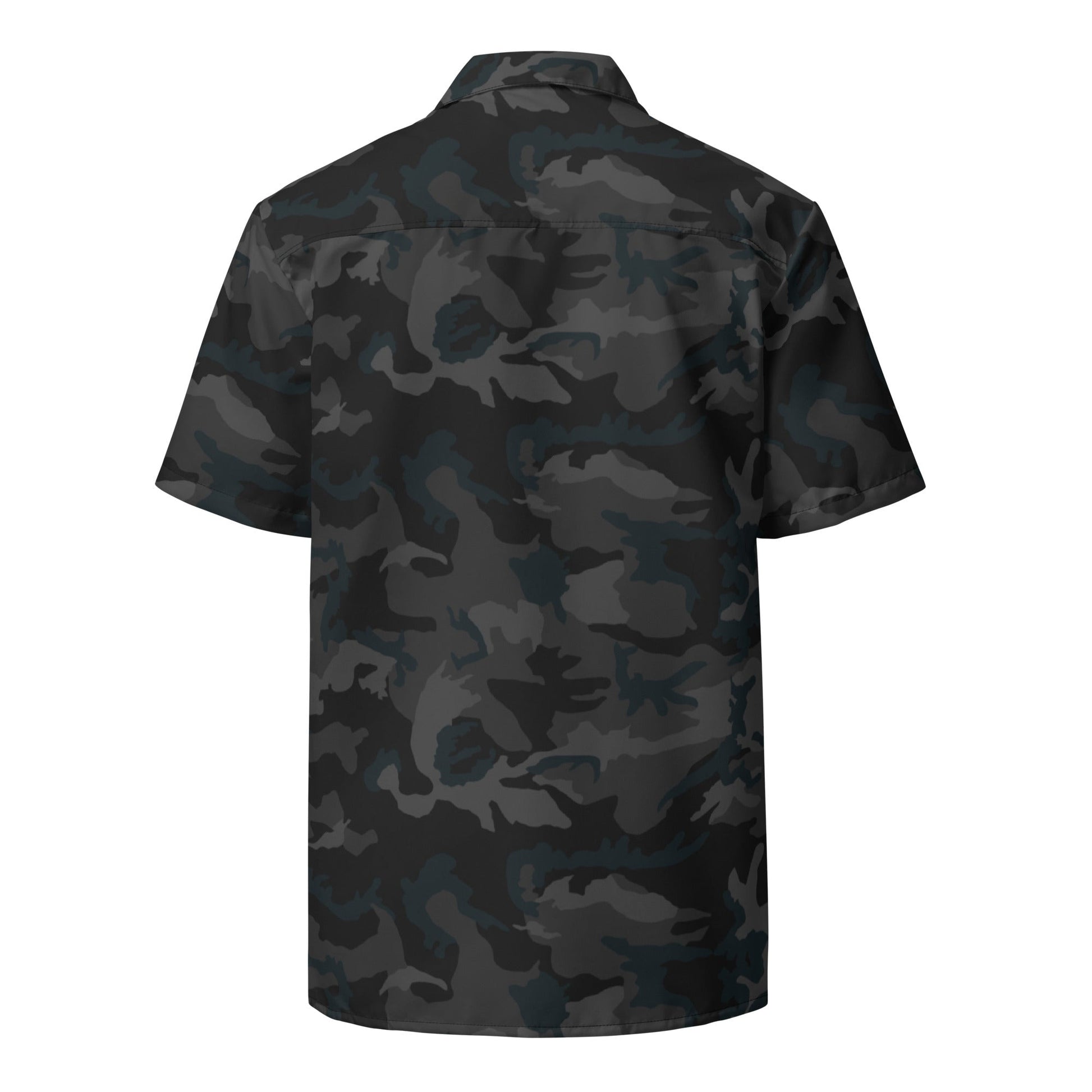 American M81 Night CAMO Unisex Short-Sleeve Button Shirt