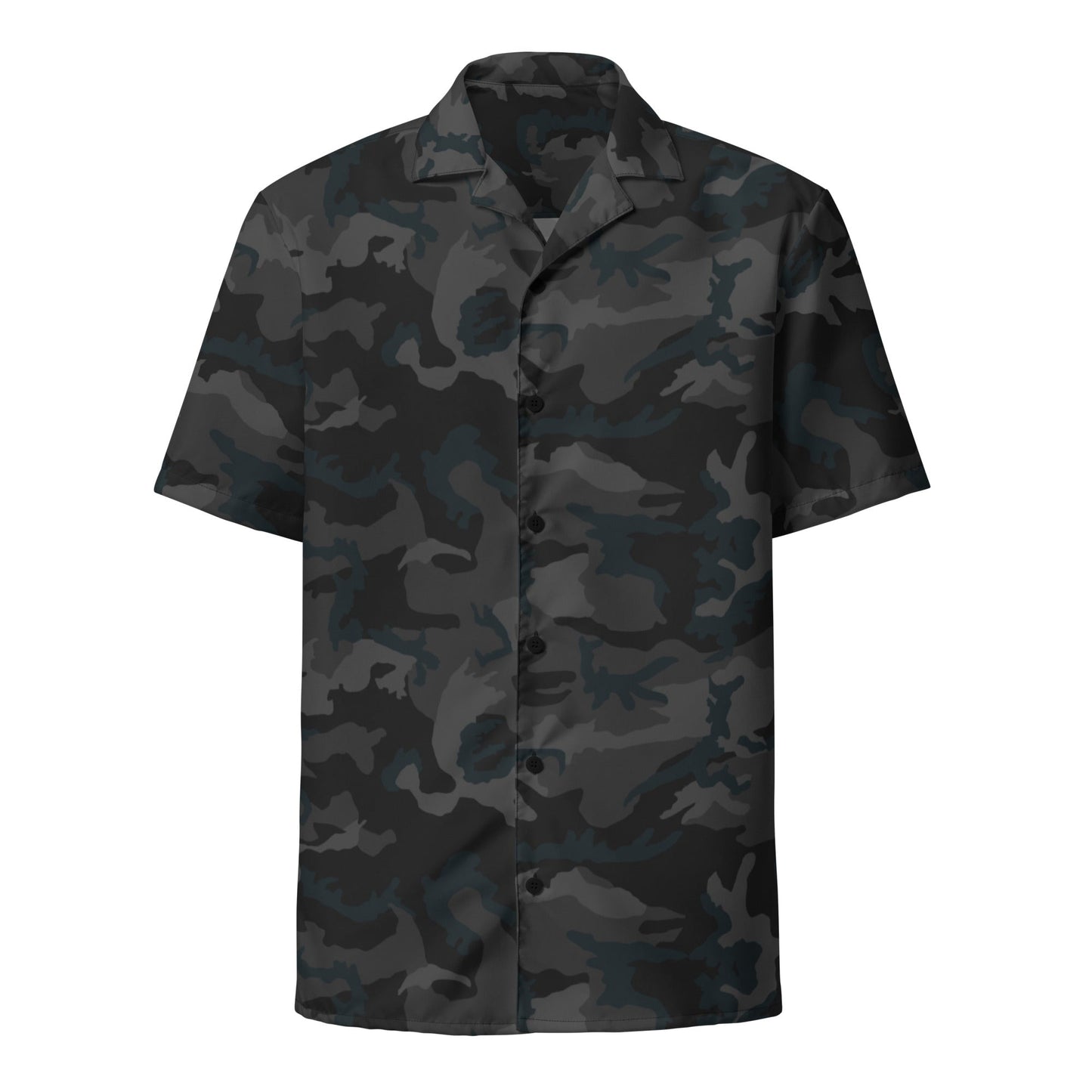 American M81 Night CAMO Unisex Short-Sleeve Button Shirt