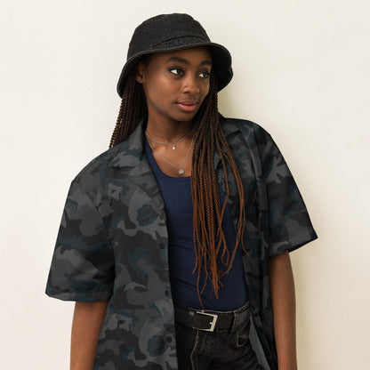 American M81 Night CAMO Unisex Short-Sleeve Button Shirt