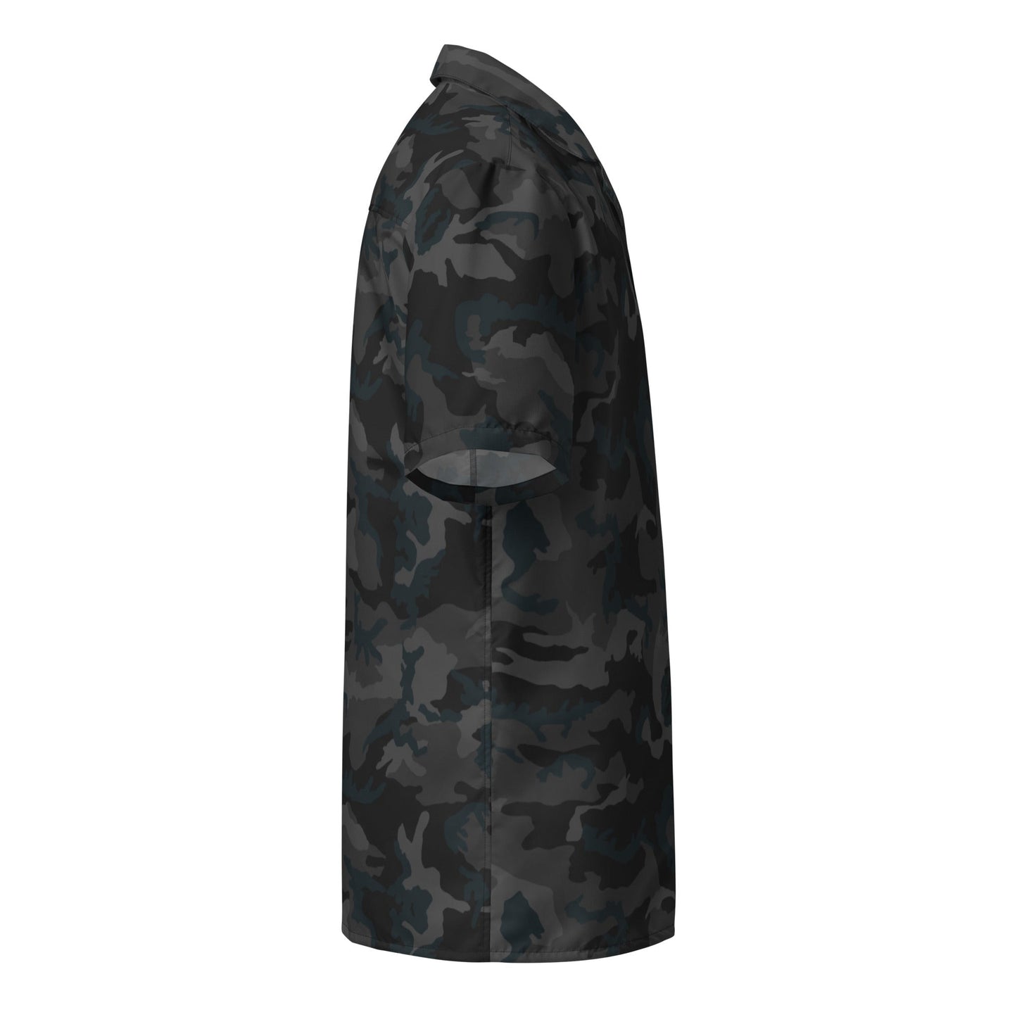 American M81 Night CAMO Unisex Short-Sleeve Button Shirt