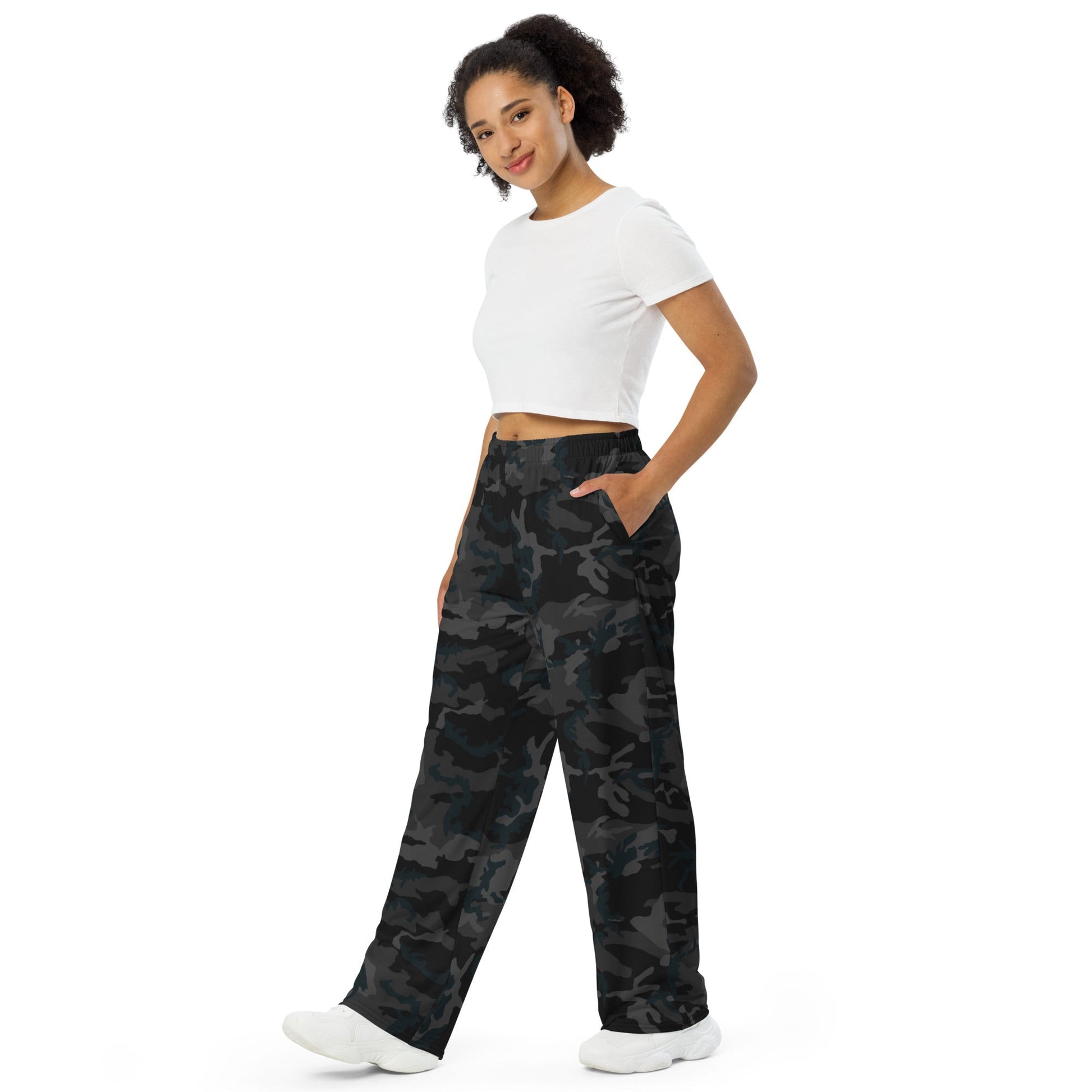 American M81 Night CAMO unisex wide-leg pants - Wide-leg Pants