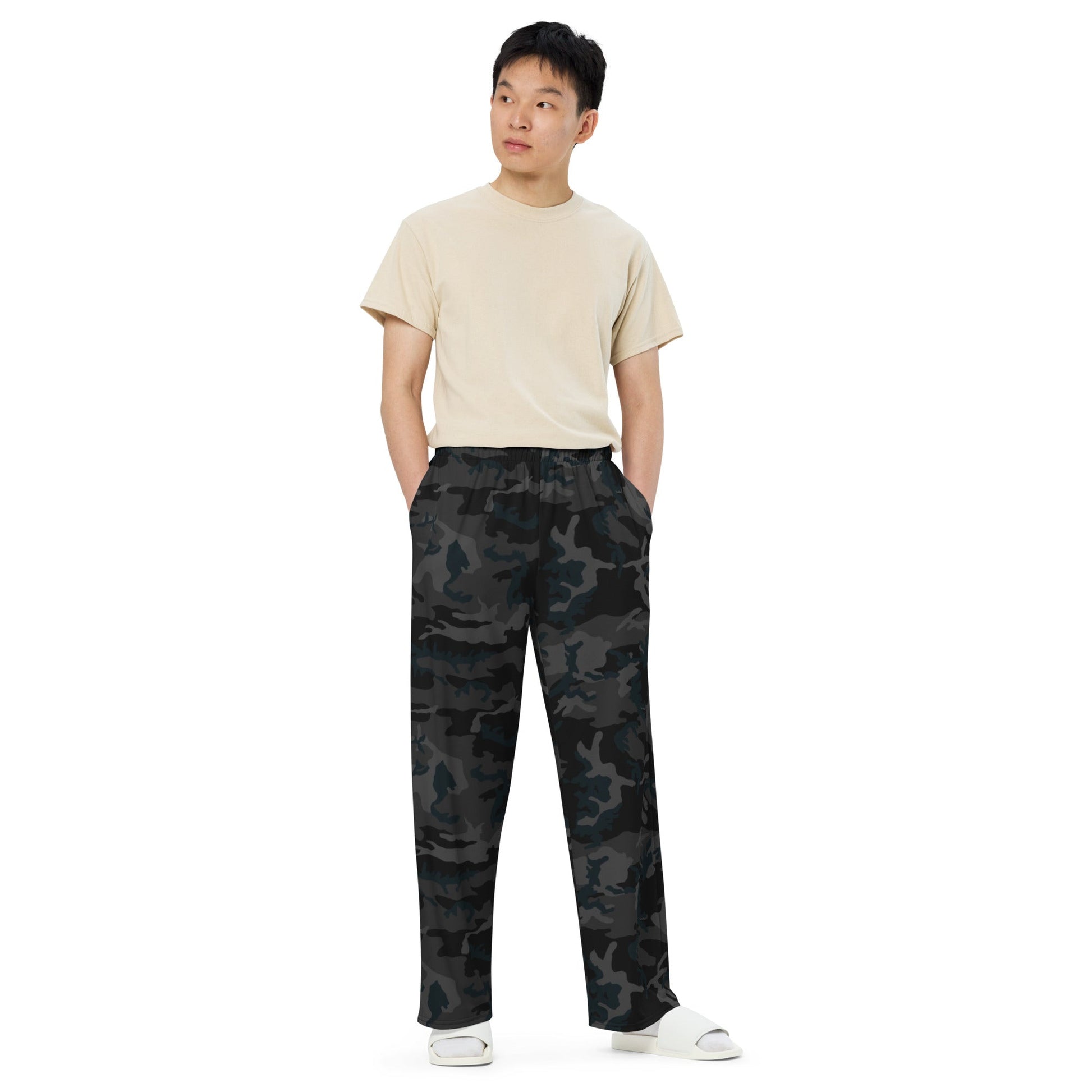 American M81 Night CAMO unisex wide-leg pants - Wide-leg Pants