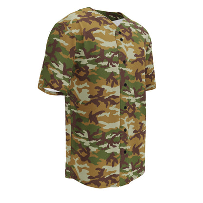 American M81 Olive Brush Woodland CAMO baseball jersey - Baseball Jerseys