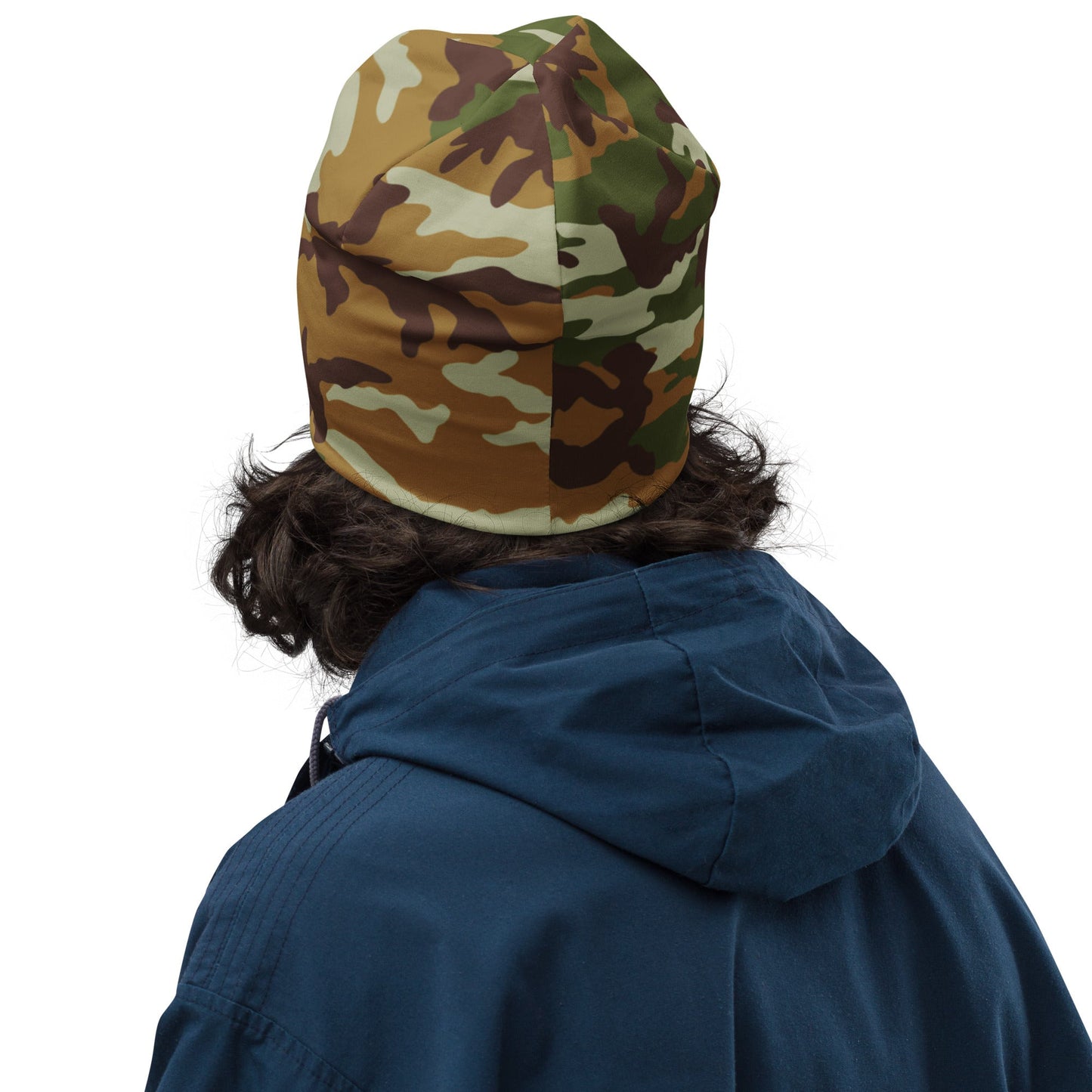 American M81 Olive Brush Woodland CAMO Beanie - Beanies
