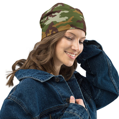 American M81 Olive Brush Woodland CAMO Beanie - Beanies