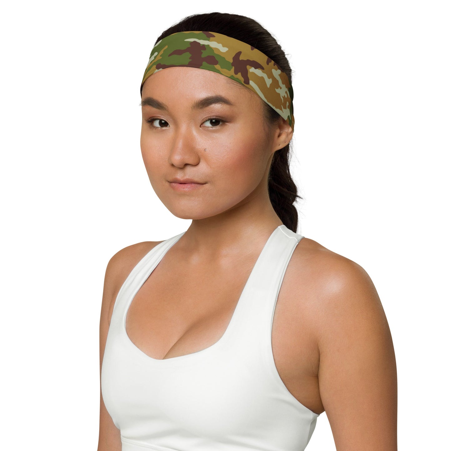 American M81 Olive Brush Woodland CAMO Headband