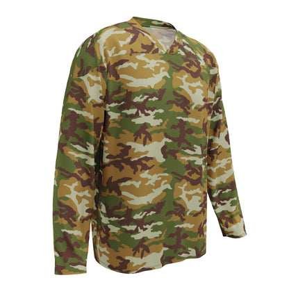 American M81 Olive Brush Woodland CAMO hockey fan jersey - Hockey Jerseys